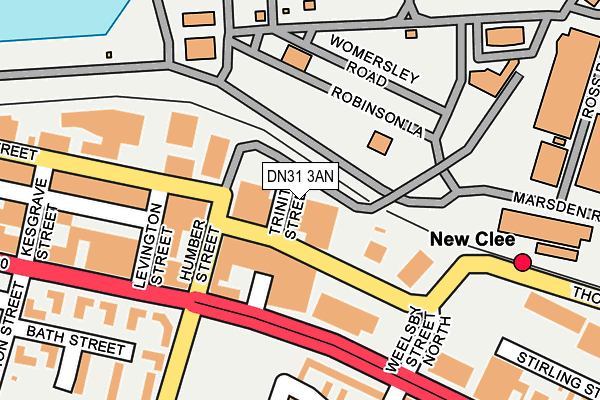 DN31 3AN map - OS OpenMap – Local (Ordnance Survey)