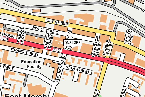 DN31 3BE map - OS OpenMap – Local (Ordnance Survey)