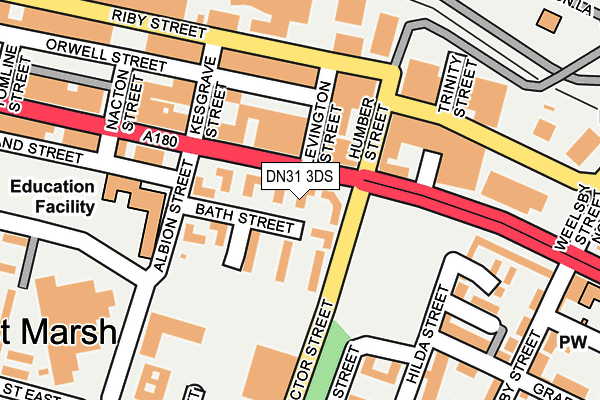 DN31 3DS map - OS OpenMap – Local (Ordnance Survey)