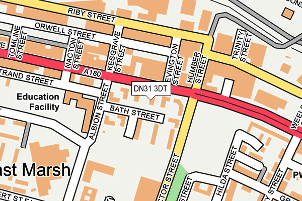 DN31 3DT map - OS OpenMap – Local (Ordnance Survey)