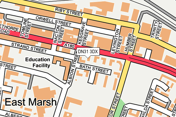 DN31 3DX map - OS OpenMap – Local (Ordnance Survey)