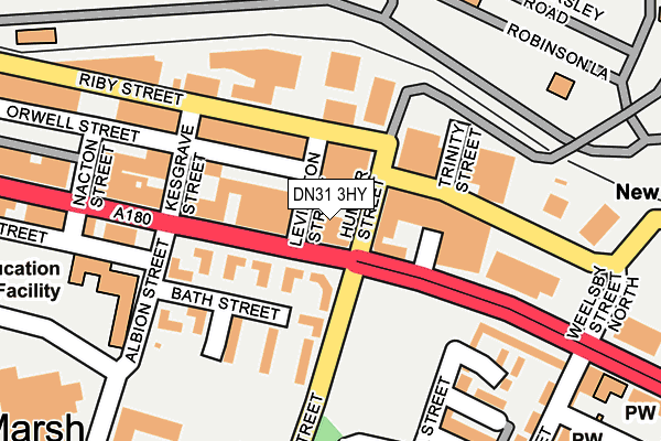 DN31 3HY map - OS OpenMap – Local (Ordnance Survey)