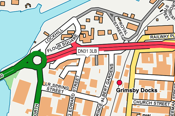 DN31 3LB map - OS OpenMap – Local (Ordnance Survey)