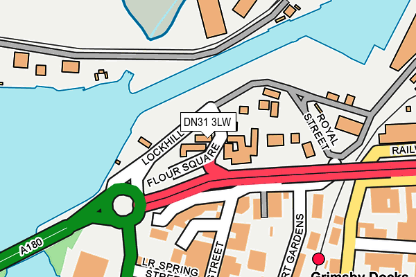 DN31 3LW map - OS OpenMap – Local (Ordnance Survey)