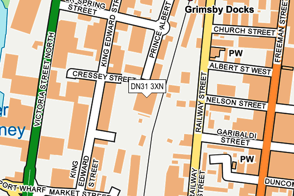 DN31 3XN map - OS OpenMap – Local (Ordnance Survey)
