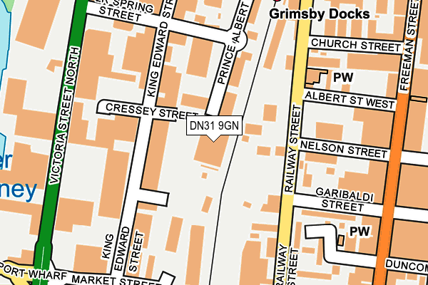 DN31 9GN map - OS OpenMap – Local (Ordnance Survey)