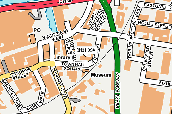 DN31 9SA map - OS OpenMap – Local (Ordnance Survey)