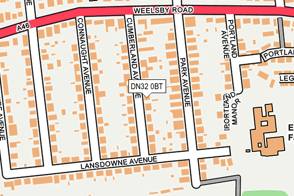 DN32 0BT map - OS OpenMap – Local (Ordnance Survey)