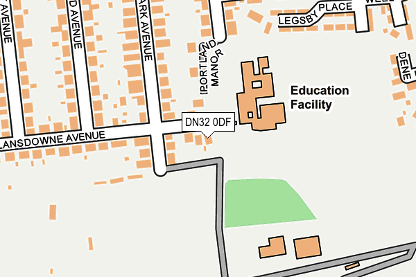 DN32 0DF map - OS OpenMap – Local (Ordnance Survey)
