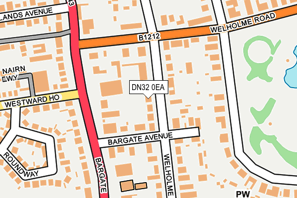 DN32 0EA map - OS OpenMap – Local (Ordnance Survey)