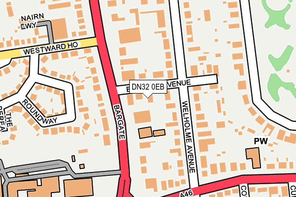 DN32 0EB map - OS OpenMap – Local (Ordnance Survey)