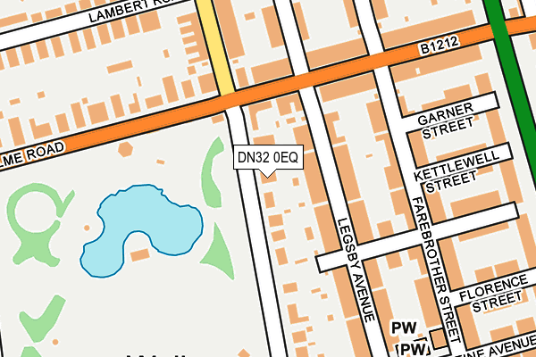 DN32 0EQ map - OS OpenMap – Local (Ordnance Survey)