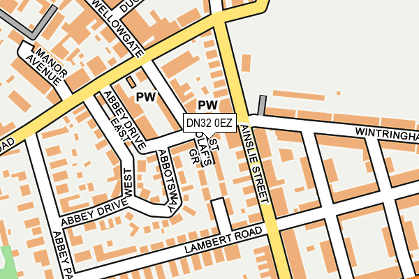 DN32 0EZ map - OS OpenMap – Local (Ordnance Survey)