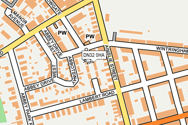 DN32 0HA map - OS OpenMap – Local (Ordnance Survey)