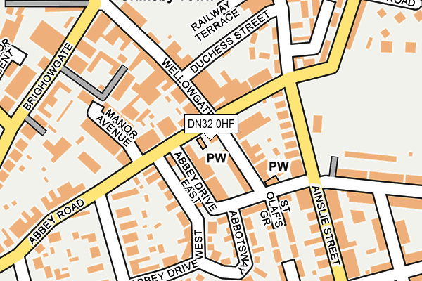 DN32 0HF map - OS OpenMap – Local (Ordnance Survey)