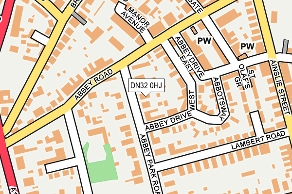 DN32 0HJ map - OS OpenMap – Local (Ordnance Survey)
