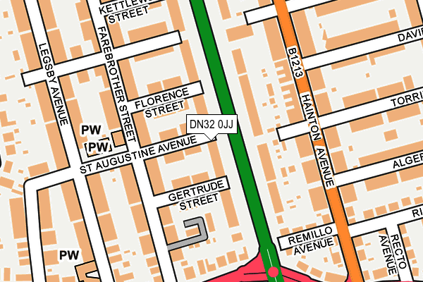 DN32 0JJ map - OS OpenMap – Local (Ordnance Survey)