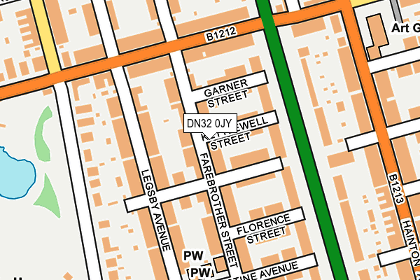 DN32 0JY map - OS OpenMap – Local (Ordnance Survey)