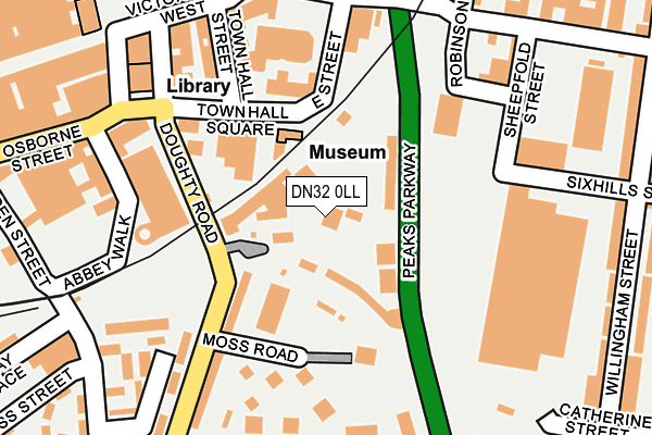 DN32 0LL map - OS OpenMap – Local (Ordnance Survey)