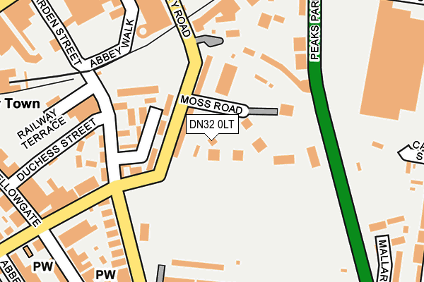 DN32 0LT map - OS OpenMap – Local (Ordnance Survey)