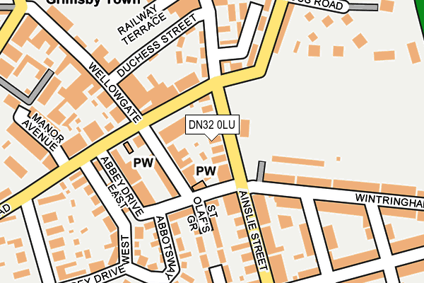DN32 0LU map - OS OpenMap – Local (Ordnance Survey)