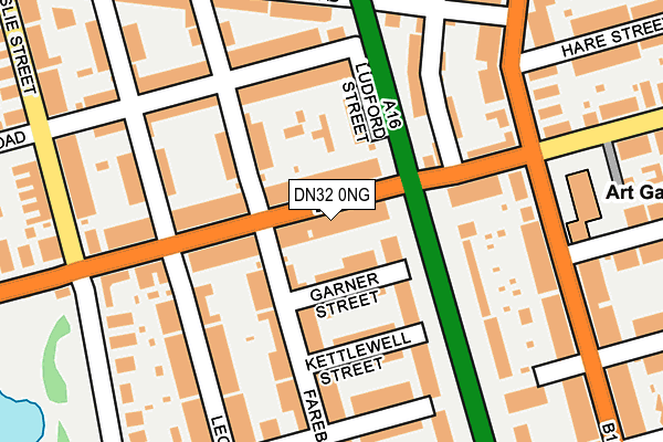 DN32 0NG map - OS OpenMap – Local (Ordnance Survey)