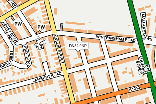 DN32 0NP map - OS OpenMap – Local (Ordnance Survey)