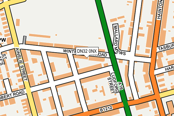 DN32 0NX map - OS OpenMap – Local (Ordnance Survey)