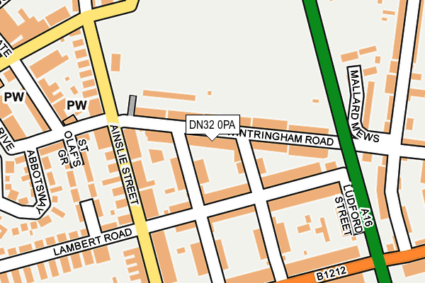 DN32 0PA map - OS OpenMap – Local (Ordnance Survey)