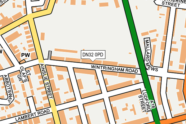 DN32 0PD map - OS OpenMap – Local (Ordnance Survey)
