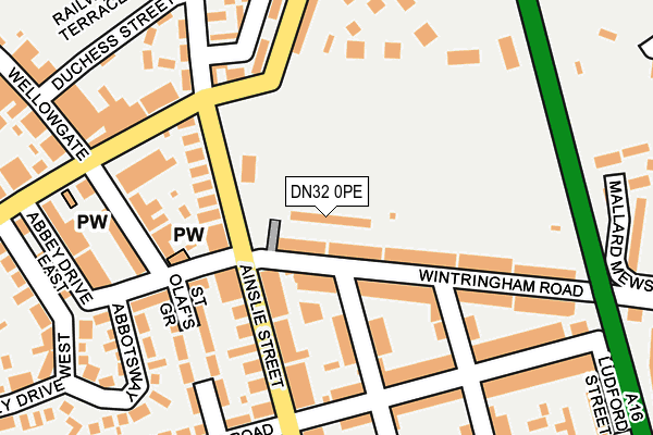 DN32 0PE map - OS OpenMap – Local (Ordnance Survey)