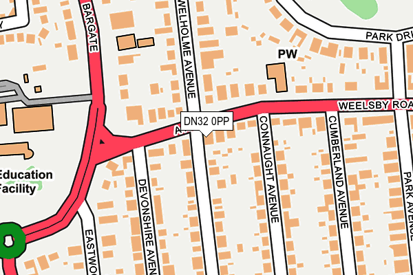 DN32 0PP map - OS OpenMap – Local (Ordnance Survey)