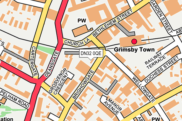 DN32 0QE map - OS OpenMap – Local (Ordnance Survey)