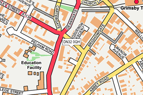 DN32 0QH map - OS OpenMap – Local (Ordnance Survey)