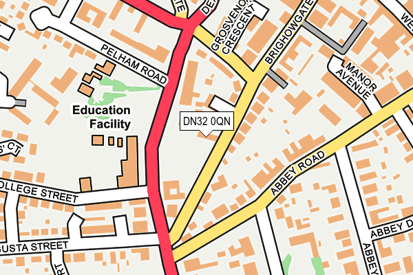 DN32 0QN map - OS OpenMap – Local (Ordnance Survey)