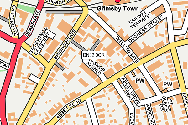 DN32 0QR map - OS OpenMap – Local (Ordnance Survey)