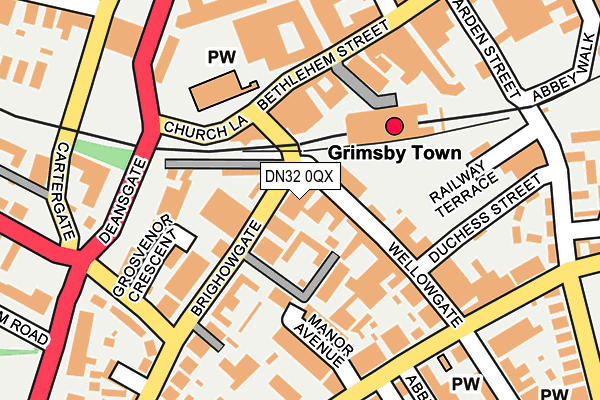 DN32 0QX map - OS OpenMap – Local (Ordnance Survey)