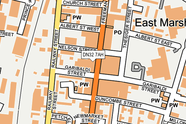 DN32 7AH map - OS OpenMap – Local (Ordnance Survey)