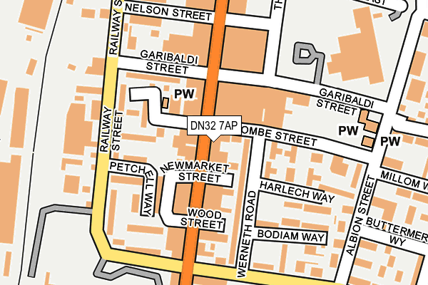 DN32 7AP map - OS OpenMap – Local (Ordnance Survey)