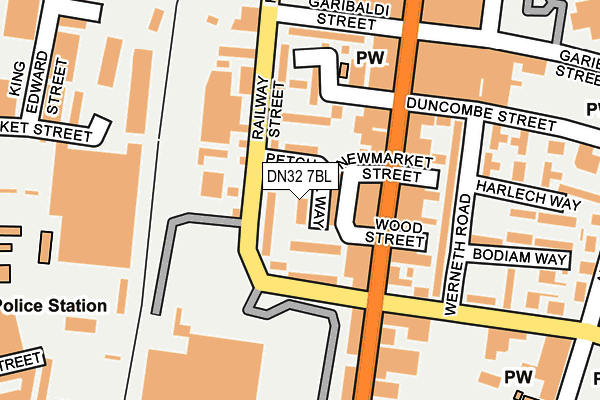 DN32 7BL map - OS OpenMap – Local (Ordnance Survey)