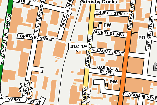 DN32 7DA map - OS OpenMap – Local (Ordnance Survey)