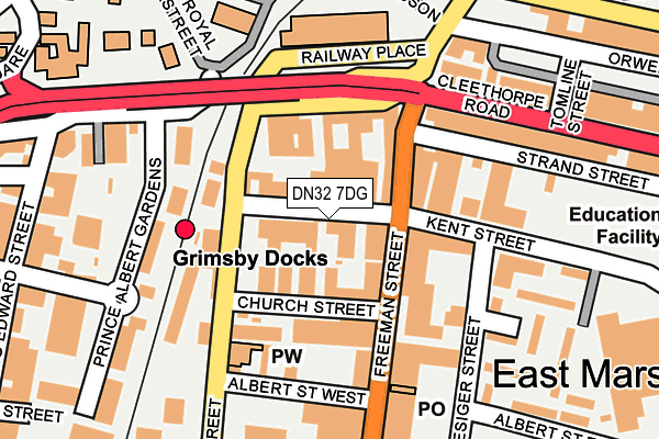 DN32 7DG map - OS OpenMap – Local (Ordnance Survey)