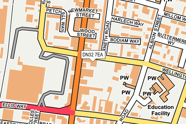 DN32 7EA map - OS OpenMap – Local (Ordnance Survey)