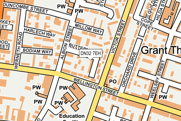 DN32 7EH map - OS OpenMap – Local (Ordnance Survey)