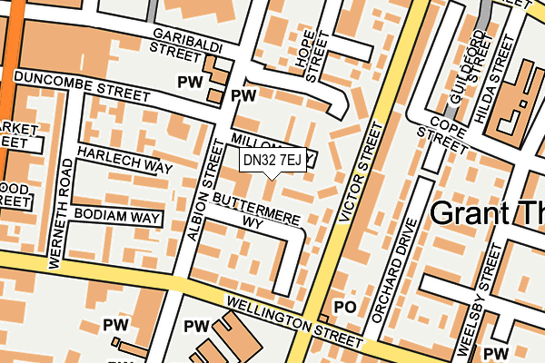 DN32 7EJ map - OS OpenMap – Local (Ordnance Survey)