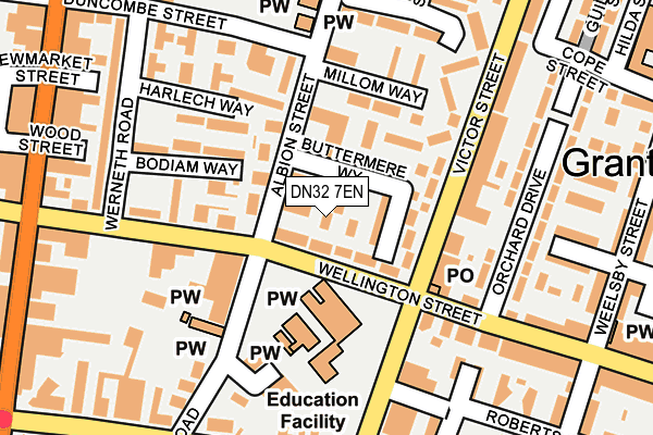 DN32 7EN map - OS OpenMap – Local (Ordnance Survey)