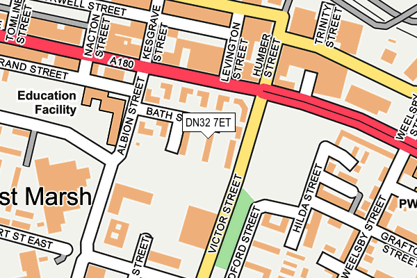 DN32 7ET map - OS OpenMap – Local (Ordnance Survey)