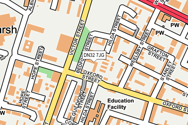 DN32 7JG map - OS OpenMap – Local (Ordnance Survey)