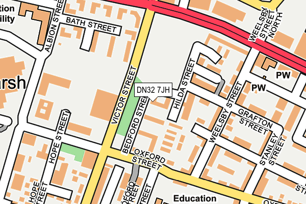 DN32 7JH map - OS OpenMap – Local (Ordnance Survey)
