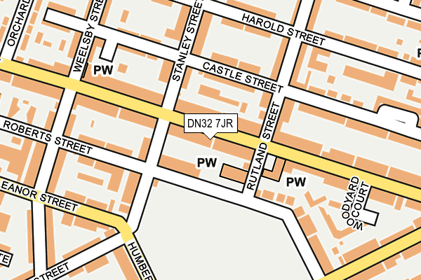 DN32 7JR map - OS OpenMap – Local (Ordnance Survey)